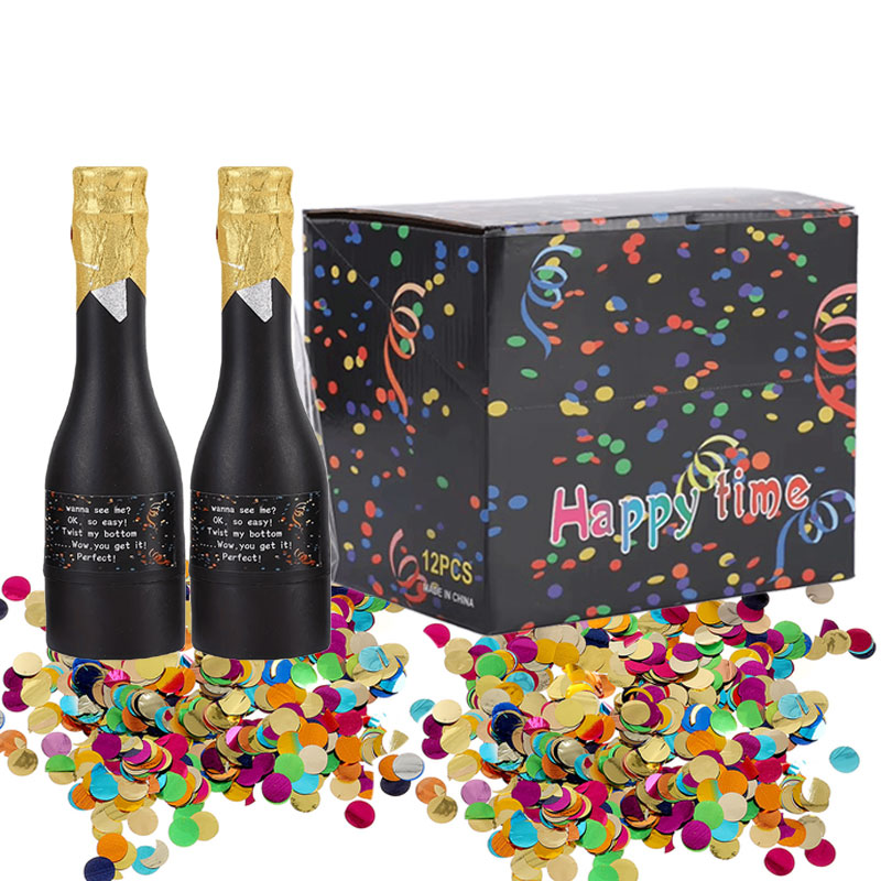 Confetti Cannon Tube - 6/12 szt. Wyrzutnie konfetti konfetti łatwe