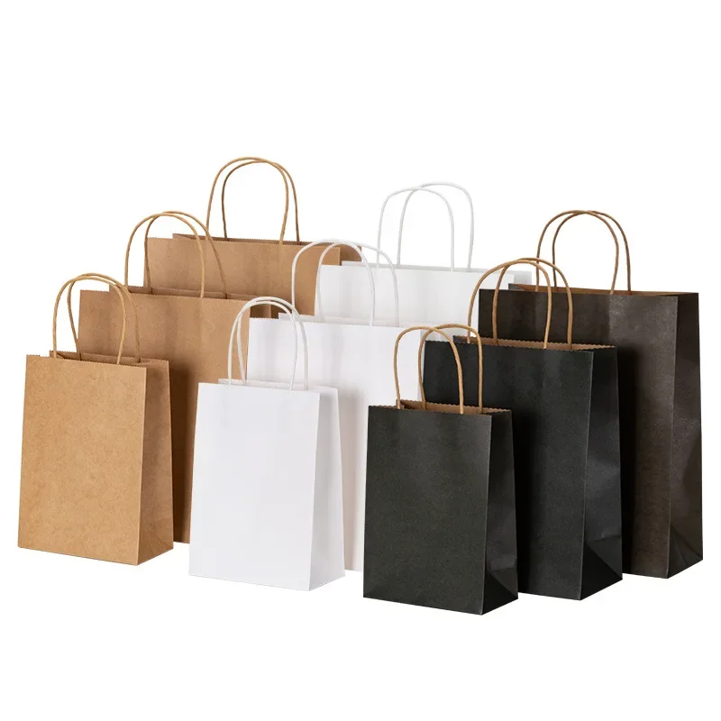 Party Event Supply Store - 10/20/30/40/50 szt./zestaw Torby z papieru kraftowego