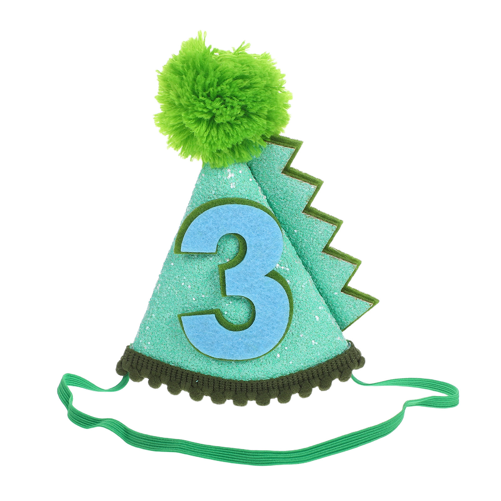 Party Hat Cone - Dziecięca czapka urodzinowa w kształcie dinozaura,