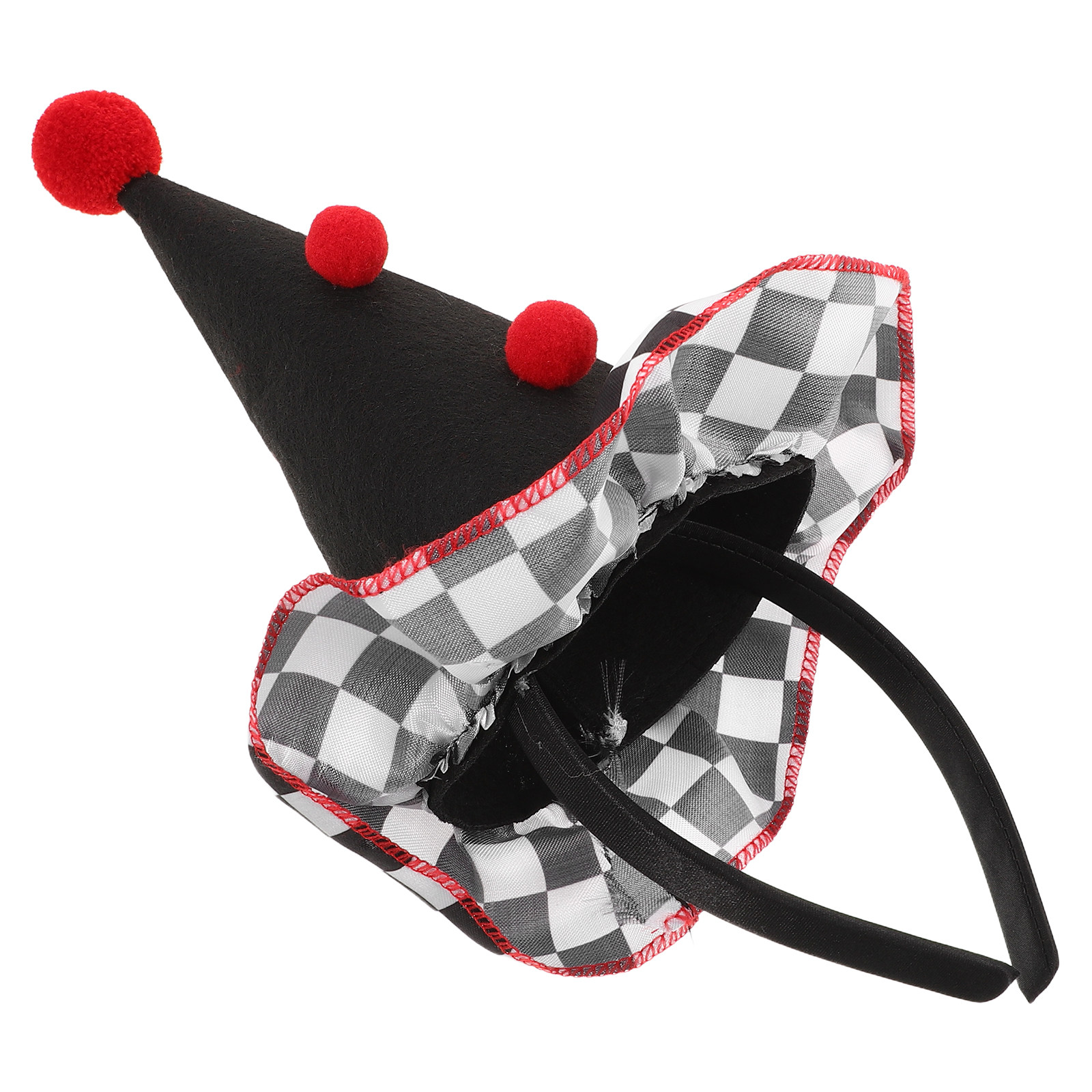 Party Hat Cone - Poliesterowa opaska na głowę klauna, stożkowy