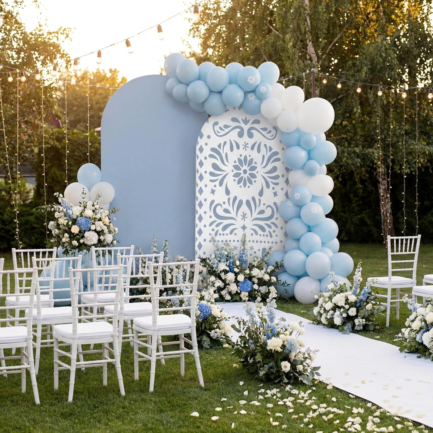Niestandardowe dwustronne tło  – Dessert Table Backdrop recenzja i cena