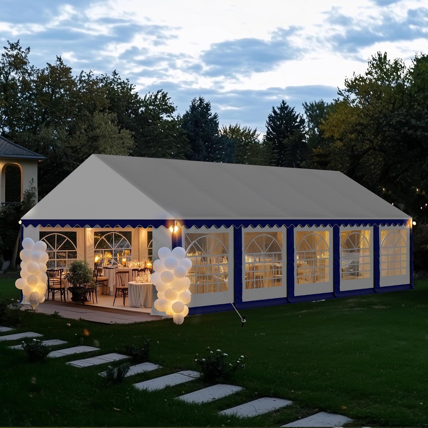Namiot na przyjęcie 16x32 stóp – Event & Party Supply Photos recenzja i cena