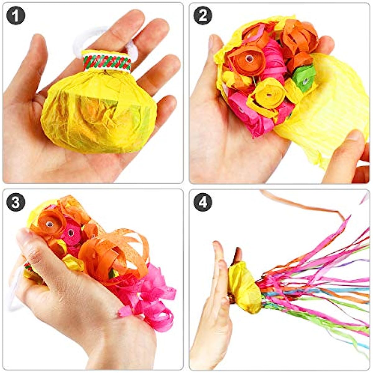 10Pcs Poppers Hand Throw Strea – Confetti Cannon Tube recenzja i cena