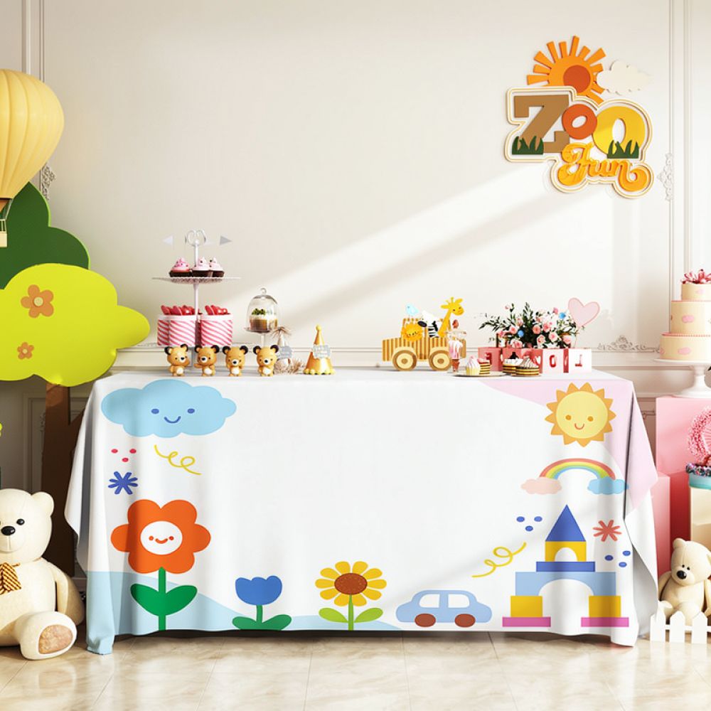 Obrus na przyjęcie urodzinowe, – Dessert Table Backdrop recenzja i cena