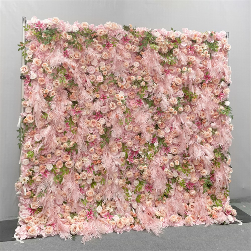 Uflower 5D Pink Rose Cloth Flo – Flower Wall Panel recenzja i cena