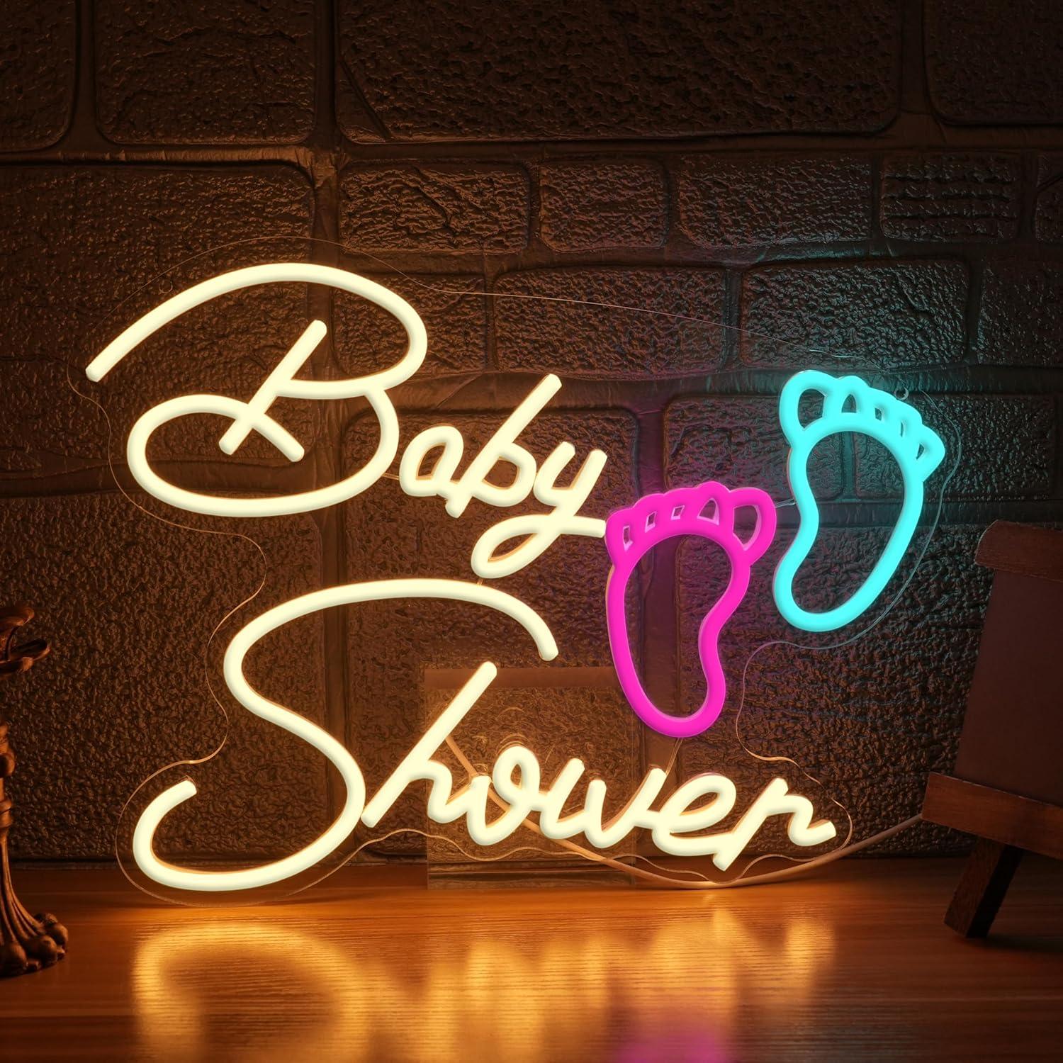 Neonowy napis Baby Shower Oh B – Neon Sign Party recenzja i cena