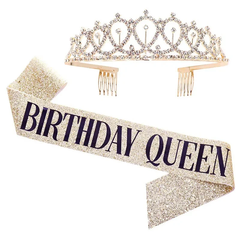Korona królowej urodzinowa dzi – Birthday Sash Glitter recenzja i cena