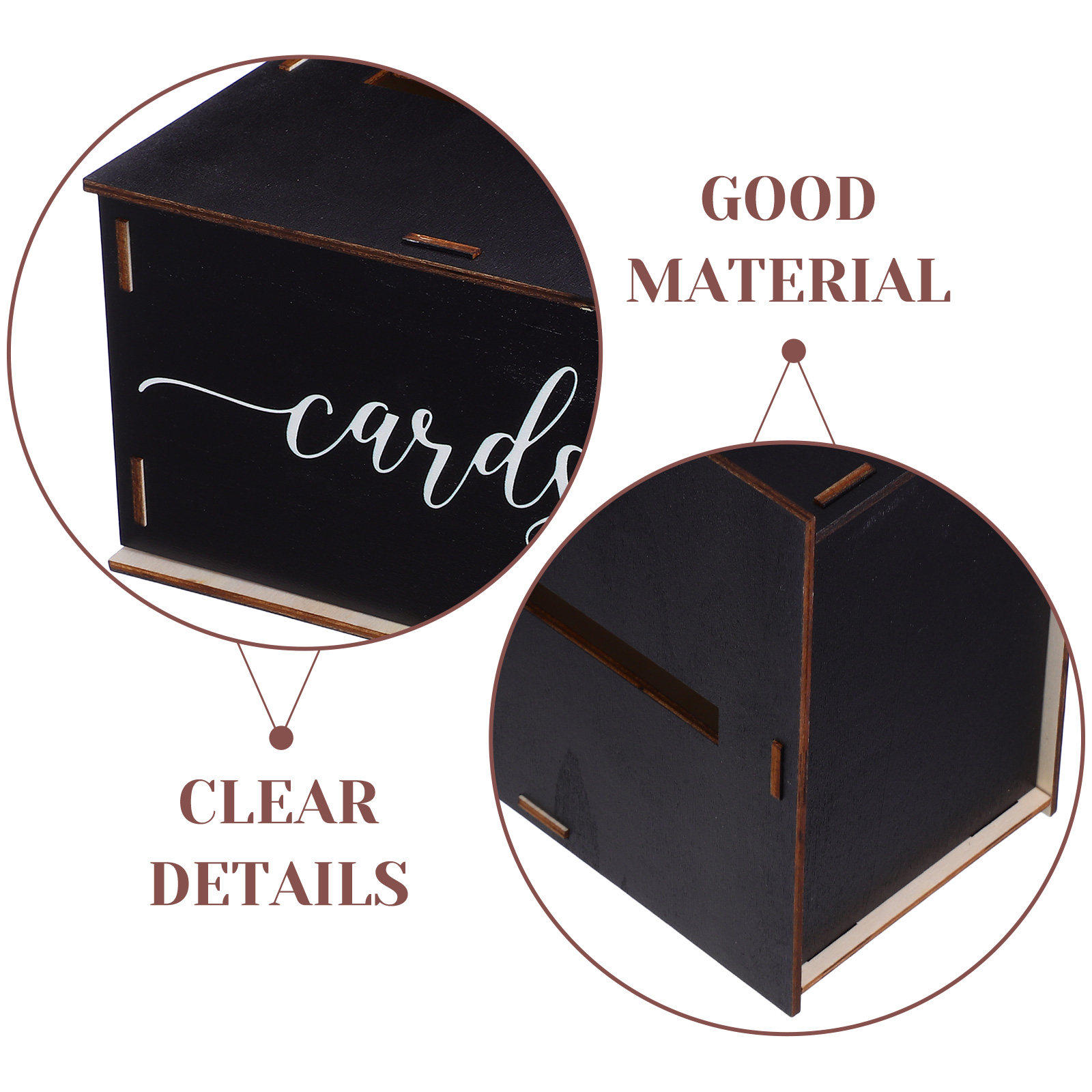 Drewniany pojemnik na kartki ś – Event Party Box recenzja i cena