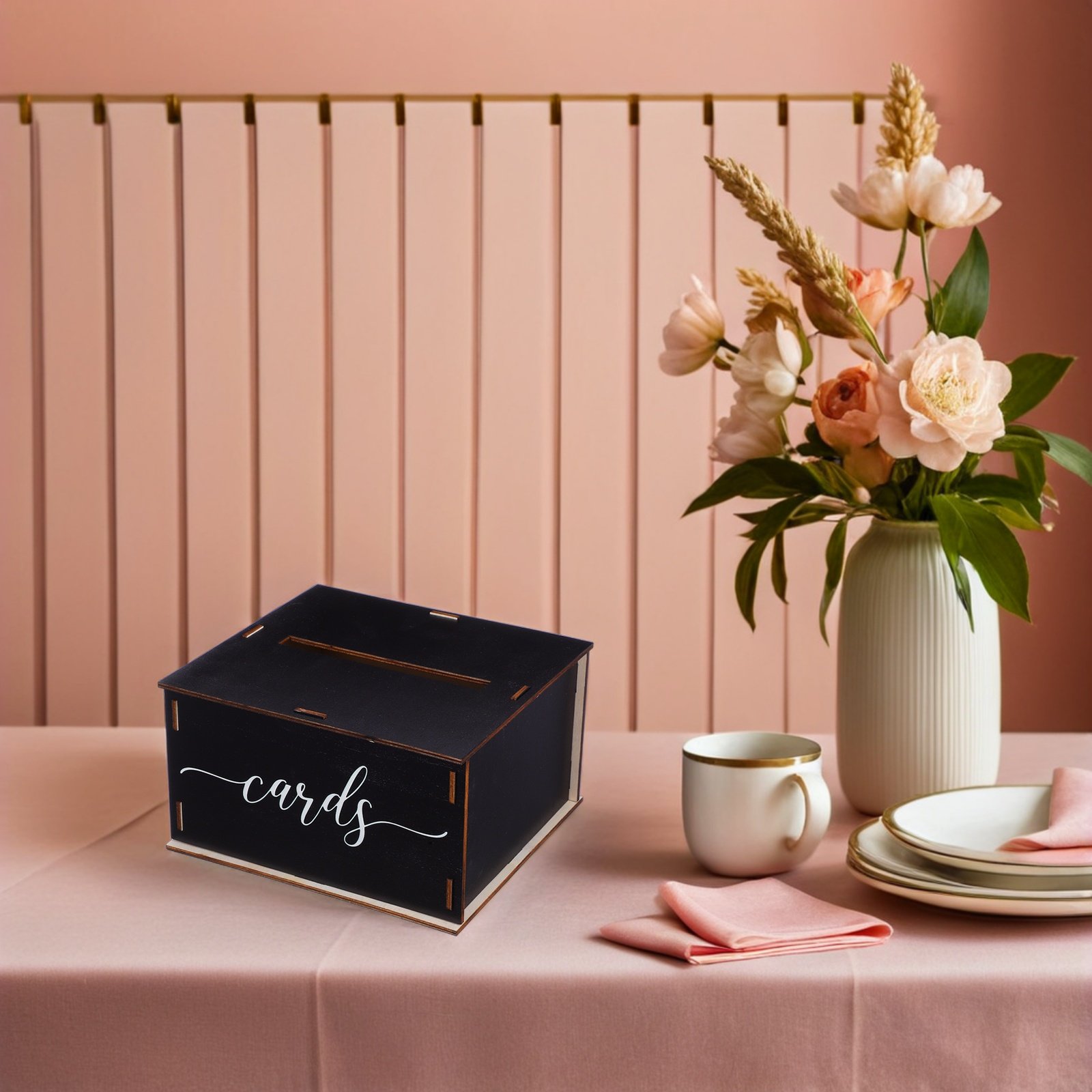 Drewniany pojemnik na kartki ś – Event Party Box recenzja i cena