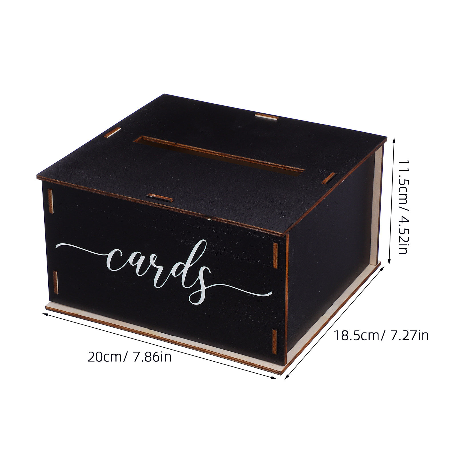 Drewniany pojemnik na kartki ś – Event Party Box recenzja i cena