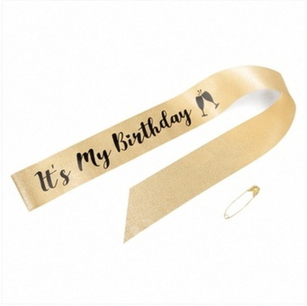 1 szt. Ozdobna opaska na ramię – Birthday Sash Glitter recenzja i cena