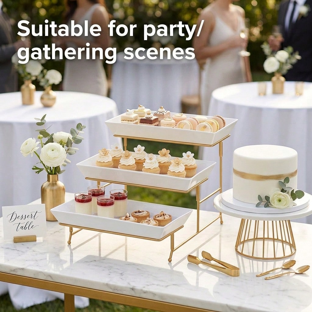 BLAGEPORT 1 szt. trójpoziomowy – Cupcake Stand Tier recenzja i cena