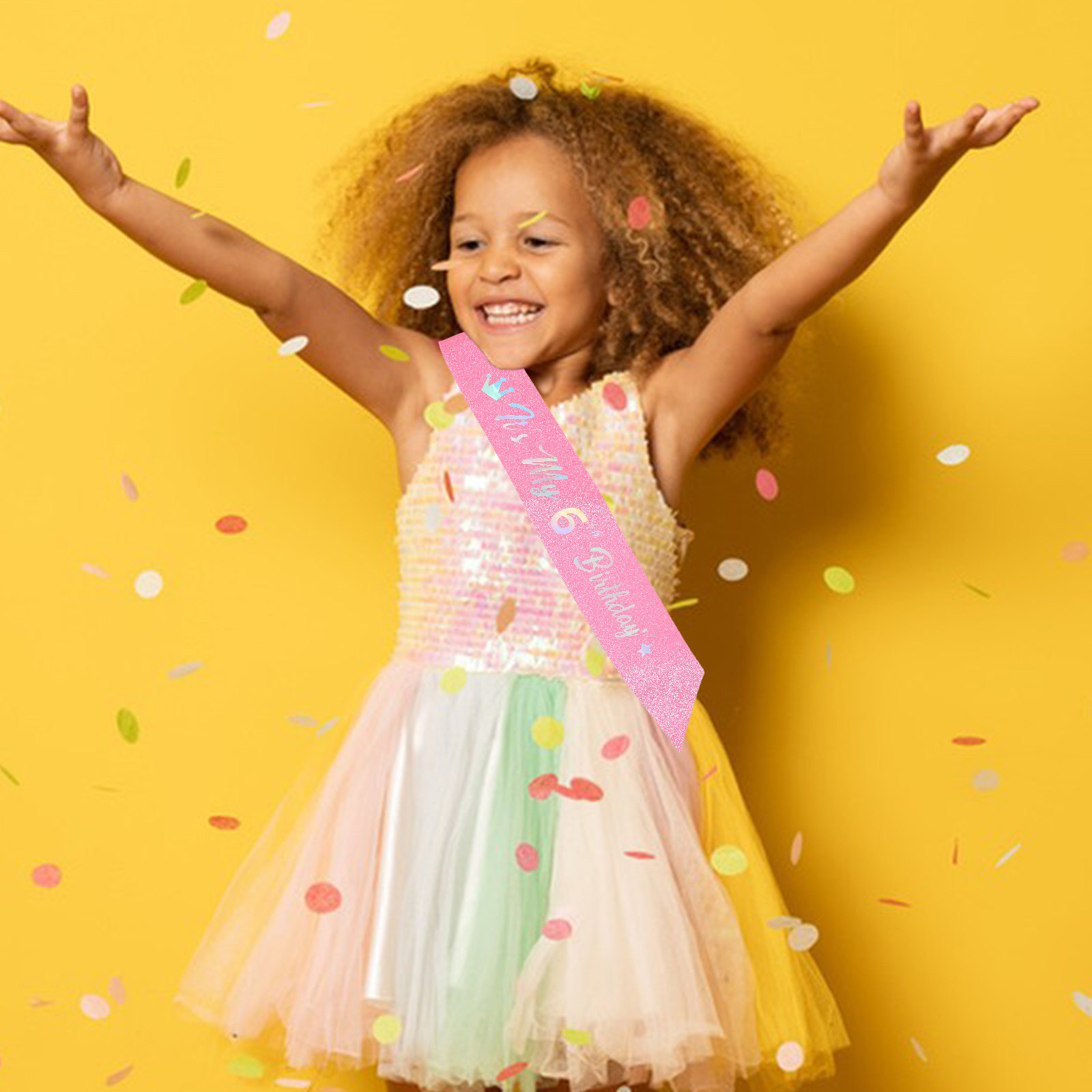 5 szt. Różowa brokatowa opaska – Birthday Sash Glitter recenzja i cena