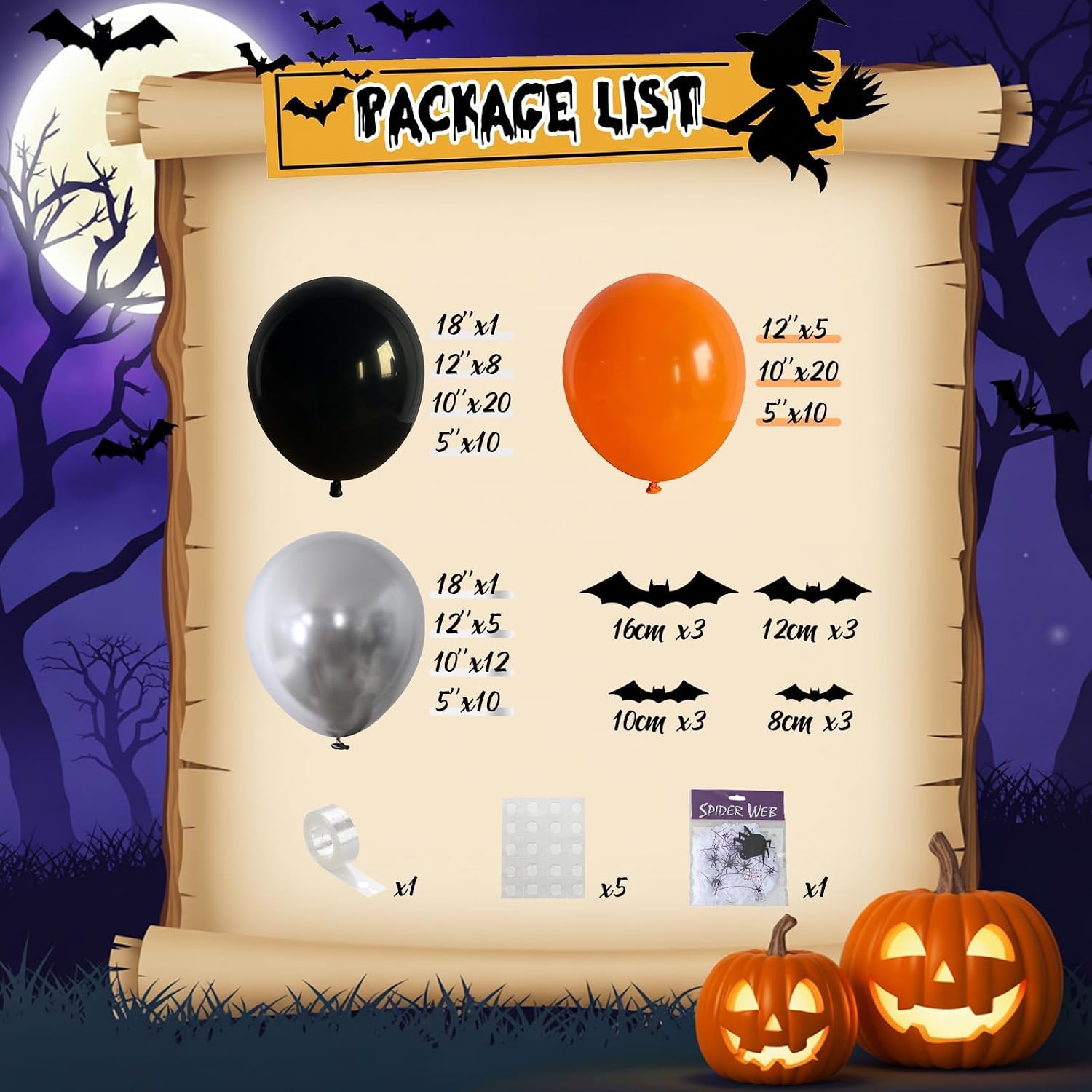 Zestaw balonów na Halloween w  – Balloon Arch Kit recenzja i cena