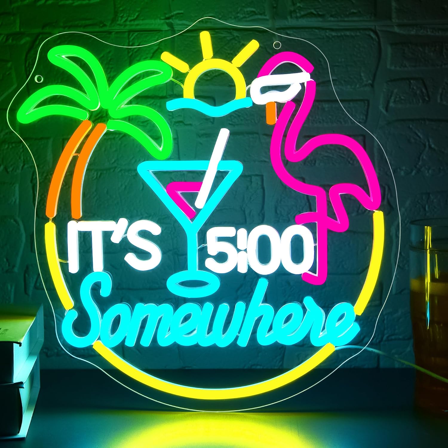 Neonowy Znak Tiki Bar Papuga P – Neon Sign Party recenzja i cena