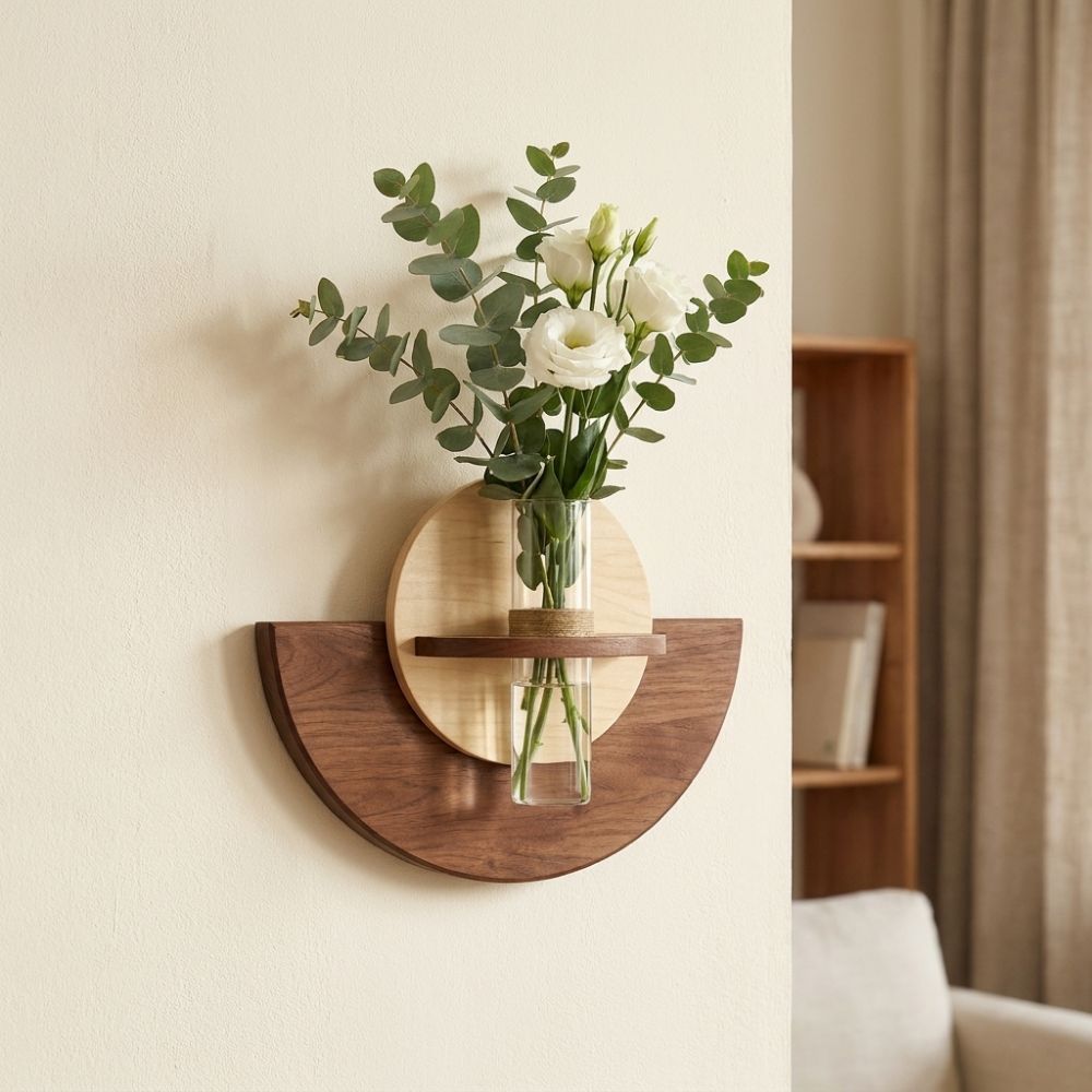 Owalna drewniana półka ścienna – Flower Wall Panel recenzja i cena